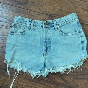 Vintage Express Jean shorts with stud details